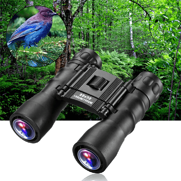 22X32 HD Military Army Binoculars Portable Low-Light Night Vision Folding Hunting Camping Telescope