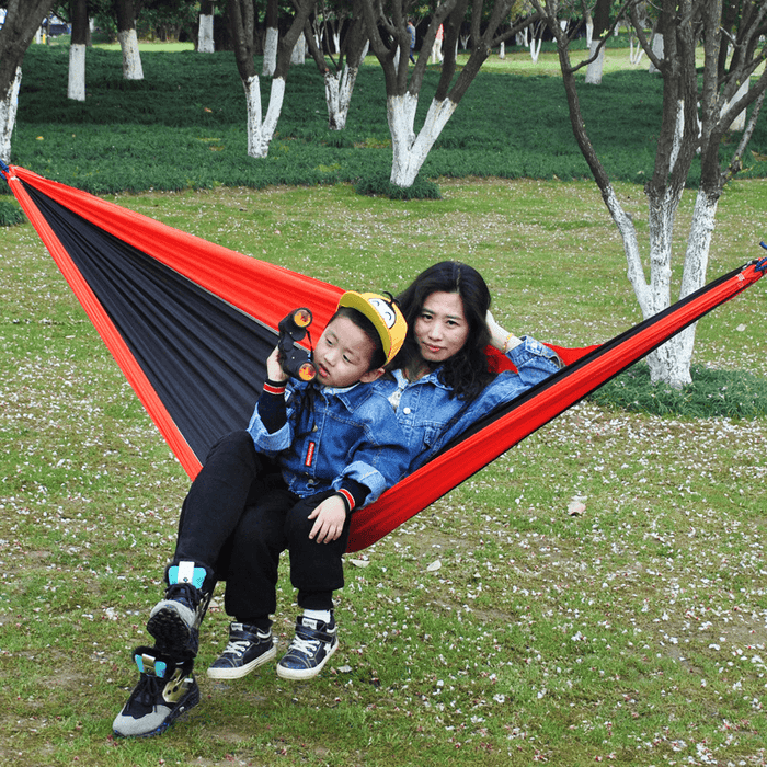 Ipree® 270X140Cm Outdoor Portable Double Hammock Parachute Hanging Swing Bed Camping Hiking