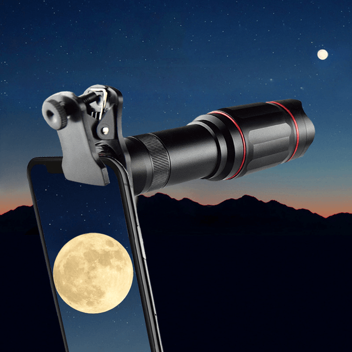 IPREE® 32X Metal Monocular Telescop Set Professional Telephoto Zoom Outdoor Camping Retractable with Tripod Phone Clip Supports Smartphone