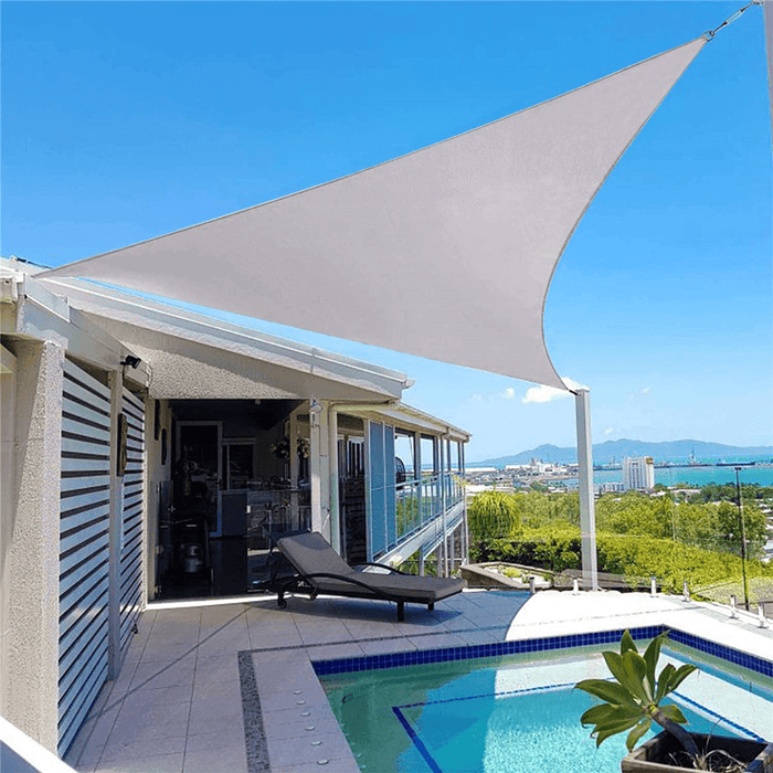 Triangle Sun Shade 95% UV Resistant Waterproof Breathable Folding Canopy Outdoor Patio Beach Camping Travel