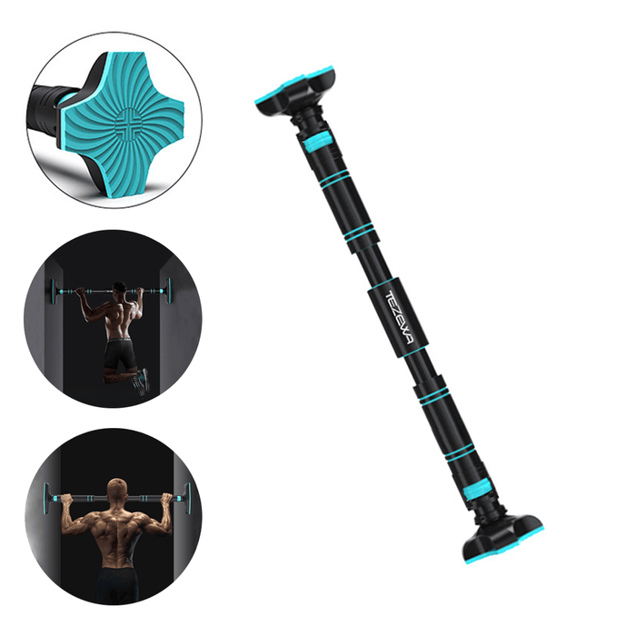 110-140Cm Door Horizontal Bars Pull up Training Bar Chin Push up Workout Home Gym Fitness Sit-Ups Equipments Max Load 400Kg