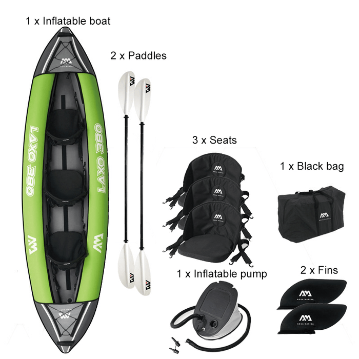 Aqua Marina Inflatable Boats Rowboats Single Double Multi-Person Kayaks with Anti-Scratch Outer Cover Outdoor Boating Fishing