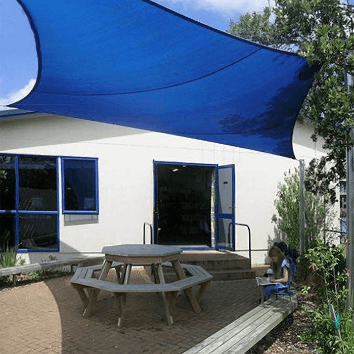 Waterproof Sunshade Sail for Tent - Regular/Right Triangle Blue Shade Canopy for Outdoor Protection