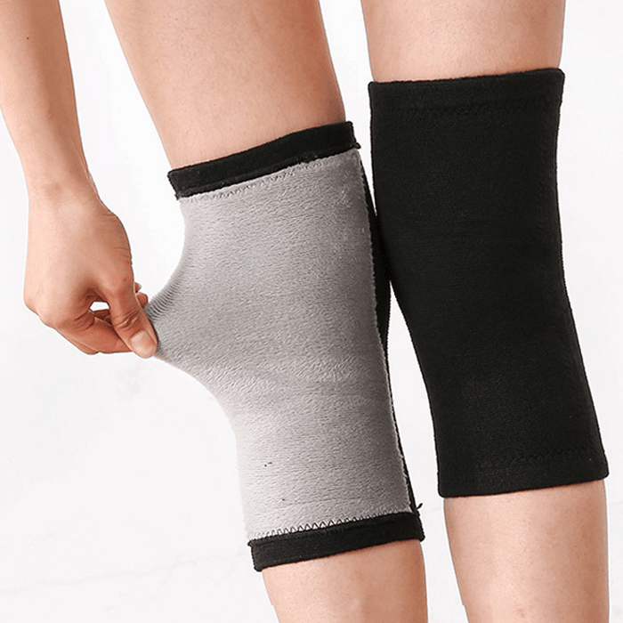 KALOAD 1 Pair Spandex Thicken Breathable Warm Knee Pad Winter Thermal Wool Brace Fitness Protector