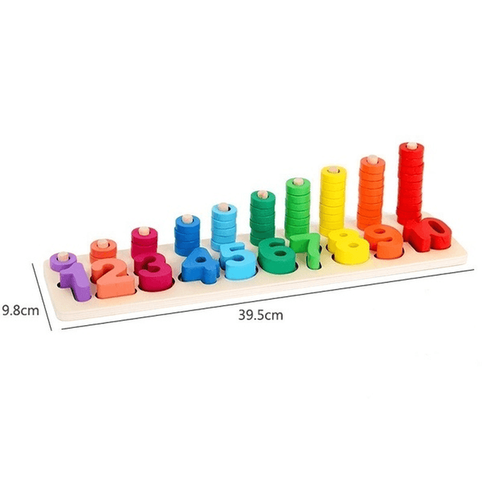 3 in 1 Arithmetic Digital Shape Logarithmic Board Letter Blocks Kid'S Child'S Early Educational Toys