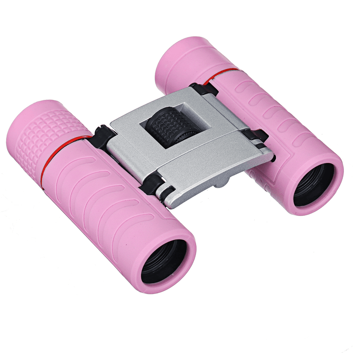 SGODDE 10X22 Childrens Binoculars Folding Mini Telescope Bird Watching with Neck Strap Outdoor Camping Travel