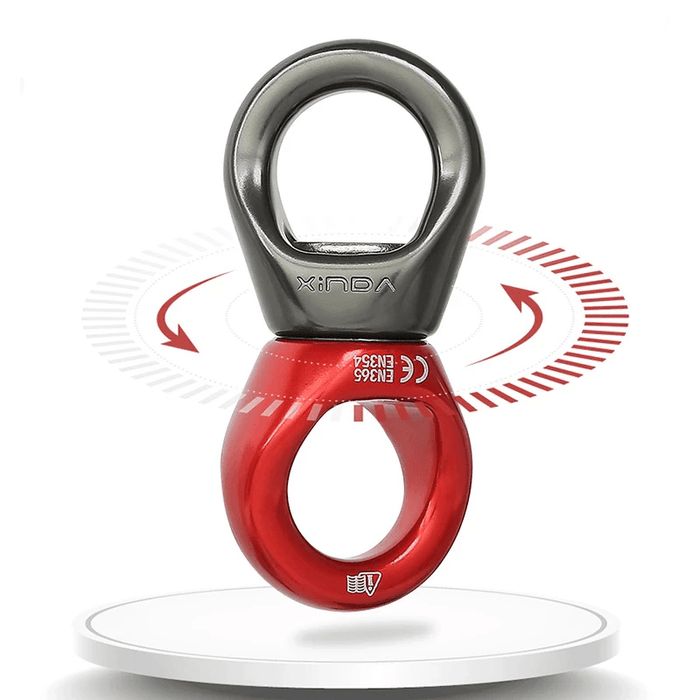 XINDA 30KN Outdoor Universal Ring High Quality Aluminum Swing Swivel for Anchoring Yoga Climbing