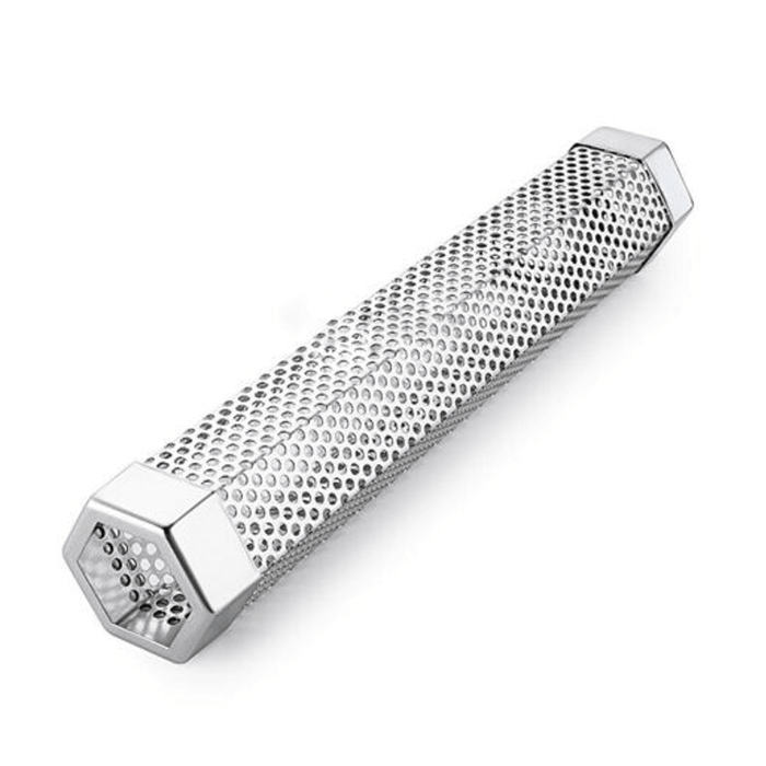 Stainless Steel Smoker Tube 5.8X31Cm/2X12" BBQ Wood Pellet Smoke Box Charcoal Grill Meat Tools Outdoor Camping Cookware