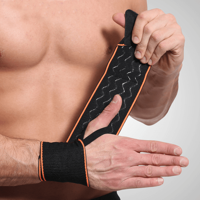 AOLIKES 1Pair Non-Slip Breathable Winding Sports Bracers Bandage anti Fatigue Compression Wrist Guard Support Fitness Protective Gear