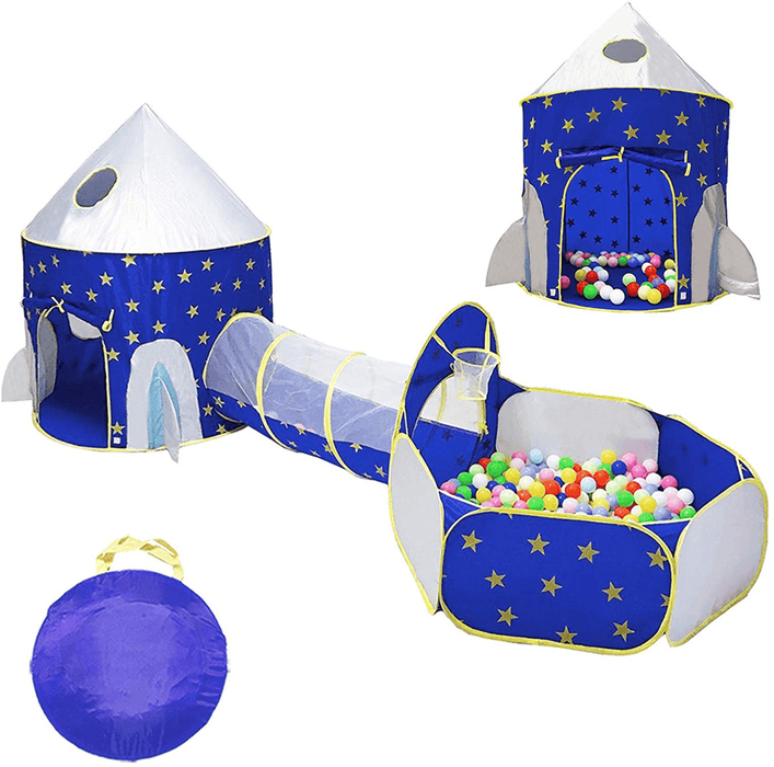 3-In-1 Kids Play Tent Crawling Tunnel Tent House Ball Pit Pool Children Game Gift