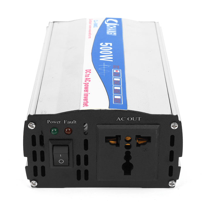 500W Home Power Inverter Pure Sine Wave 12V DC to 220V AC Transmitter Charger