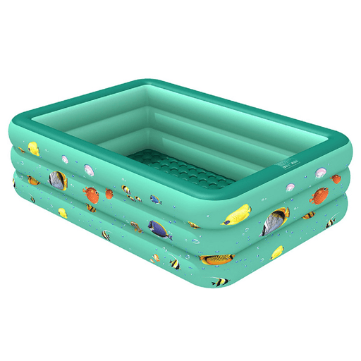 Inflatable Swimming Pool PVC Family Bathing Tub Paddling Pool Summer Outdoor Garden