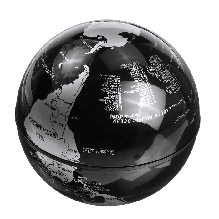 3.5" LED Lamp Magnetic Levitation Floating Globe World Map 110-220V Home Office Desktop Decor