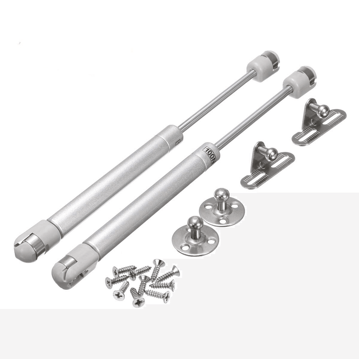 2Pcs 80-150N Hydraulic Gas Strut Lift Support Gas Pressure Spring Damper for Kitchen Cupboard Bookcases Door Hinges