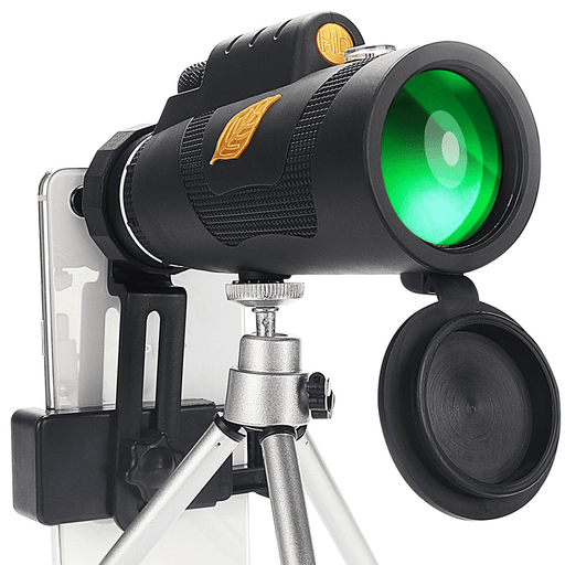 Moge 12X50 Powerful Telescope Set 20Mm Ocular FMC Film HD Professional Monocular with Tripod Phone Holder