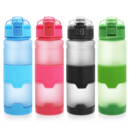 500ML Food Grade TRITAN Water Bottle Bouncy Lid Sports Bottle with Filter Portable Fitness School Yoga for Kids Adults