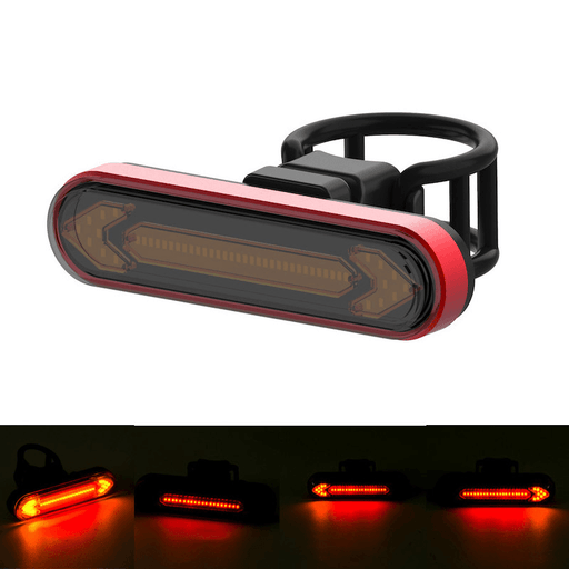 XANES® Wireless Remote Control Turn Signal Warning Bike Light USB Rechargeable Waterproof 4 Modes Cycling Rear Light Direction Indicator Lamp