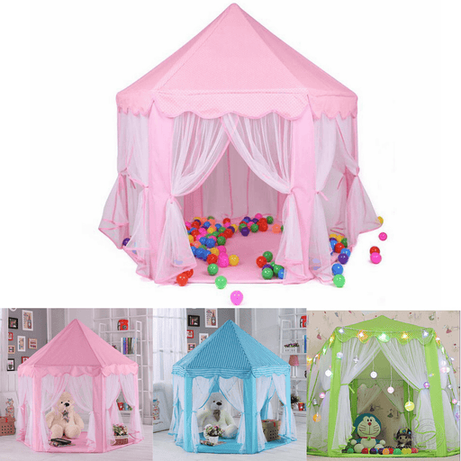 140X135Cm Kids Play Tent Playhouse Princess Castle Baby Children House Outdoor Toys for Girl