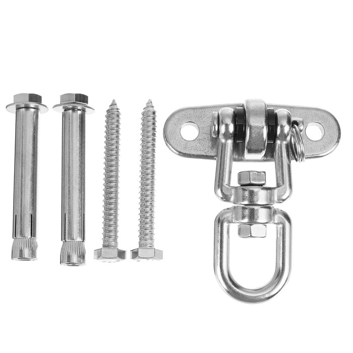 Hanging Basket Accessories Stainless Steel 360° Swivel Swing Fixed Buckles