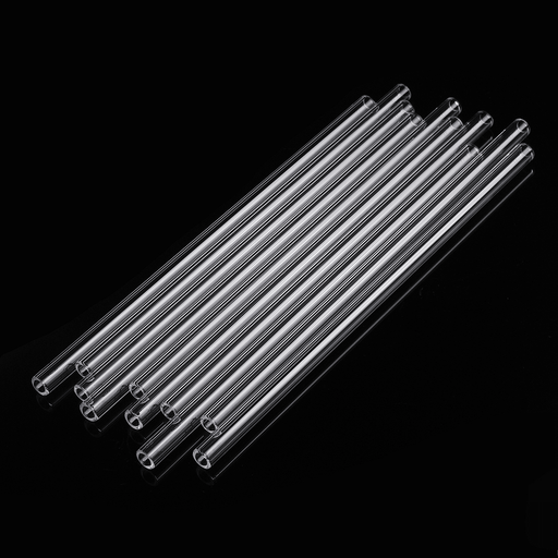 10Pcs 200Mm OD 7Mm 1.5Mm Thick Wall Borosilicate Glass Blowing Tube