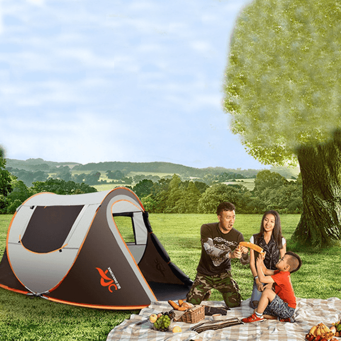 Outdoor 3-4 People Instant Pop up Tent Waterproof Sunshade Canopy Rain Shelter Camping Hiking