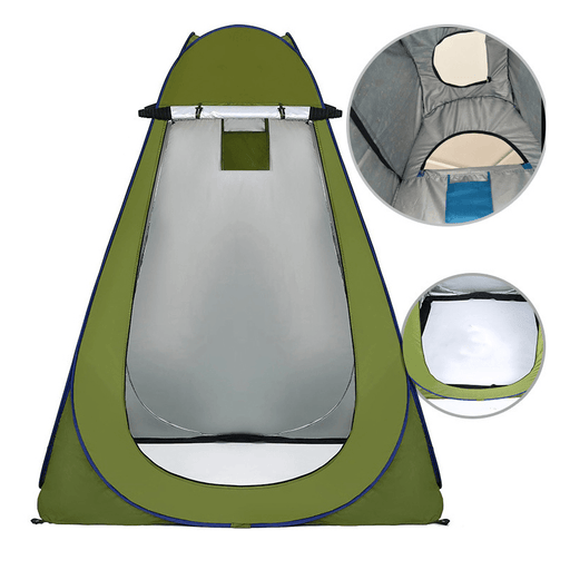 Outdoor Camping Portable Privacy Shower Toilet Tent with Window Foldable UV Proof Bath Dressing Tent Photography Tent