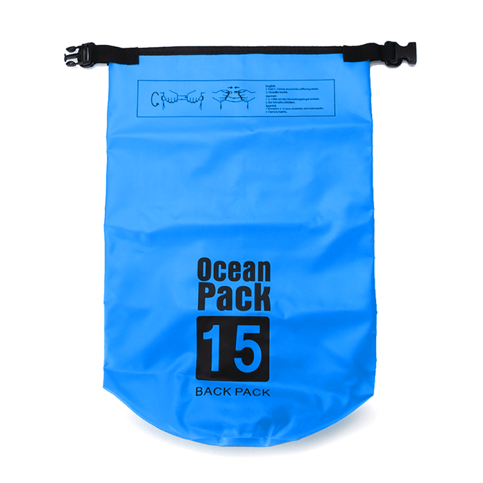 Ipree® 6 Sizes Dry Sack Bag 2/5/10/15/20/30L Waterproof Dry Bag Sack for Kayak Canoeing Outdoor Camping Pouch Pack Storage Bags Blue