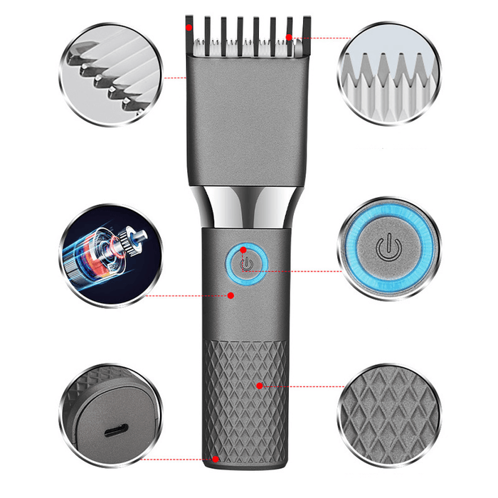 USB Electric Hair Clipper Trimmers for Men Adults Kids Rechargeable Wireless Professional Hair Cutter Machine