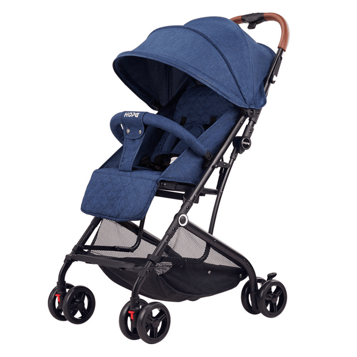 Foldable Portable Baby Stroller with Shock Absorbers Can Dide or Lie Down, Lightweight Kids Pushchairs for 0-3 Years Old Toddles