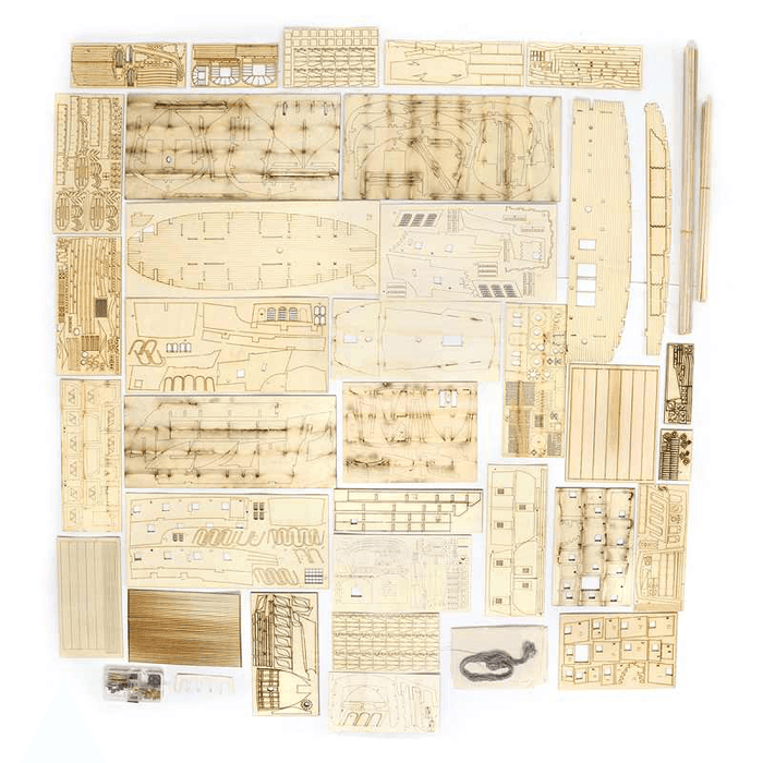 1:50 DIY Craft Wood Boat Model Kit for Black Pearl Sailing Ship for Gift for Pirates of the Caribbean Diy Set Kits Assembly Boat Toys Model Kit