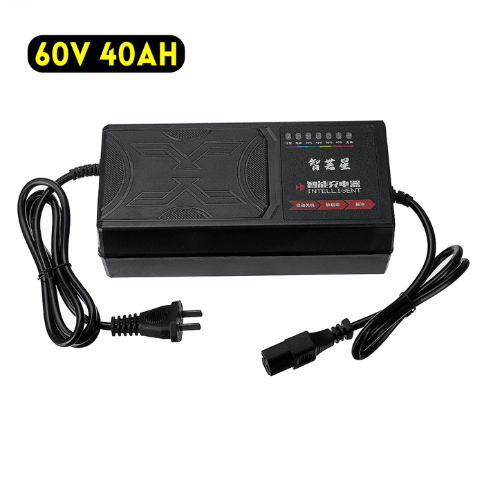 48V 40AH/60V 40AH/72V 40AH 7-Light Electric Vehicle Battery Charger Adapter