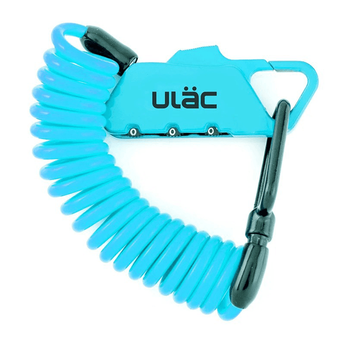 ULAC K2S Bicycle Combo Lock 1.2M Extended Spiral Cable 3 Digits Combination Resettable Light Weight Compact Portable Lock