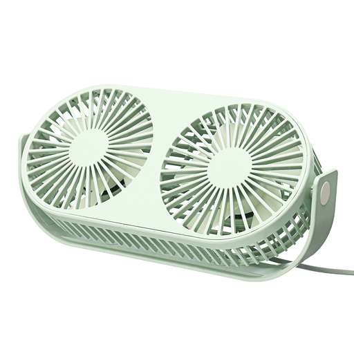 Mini Desk Table Fan Portable Cooling Air Cooler Fan Dual Head Silent Fan 3 Speed