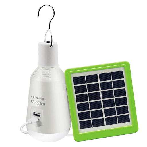 Ipree® Solar Work Lamp Outdoor Solar Panels Light Multi-Function Camping Tent Lamp USB Rechargeable Lamp E27 Emergency Bulb Lamp