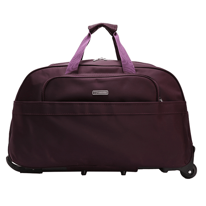 High Capacity Travel Duffle Luggage Trolley Bag with Wheels Rolling Suitcase Travel Bags Carry-On Bag