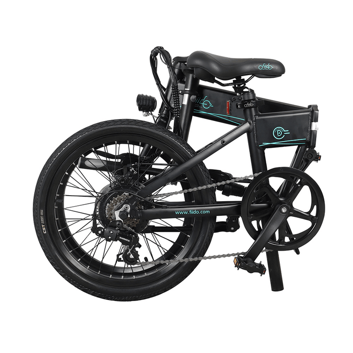 [US Direct] FIIDO D4S 10.4Ah 36V 250W 20 Inches Folding Moped Bicycle 25Km/H Top Speed 80KM Mileage Range Electric Bike US Plug