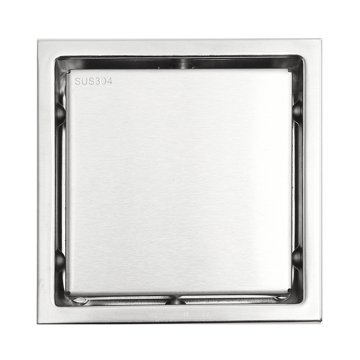 Bathroom Shower Floor Drain 304 Stainless Steel Square Shower Drain Strainer 110Mmx110Mm