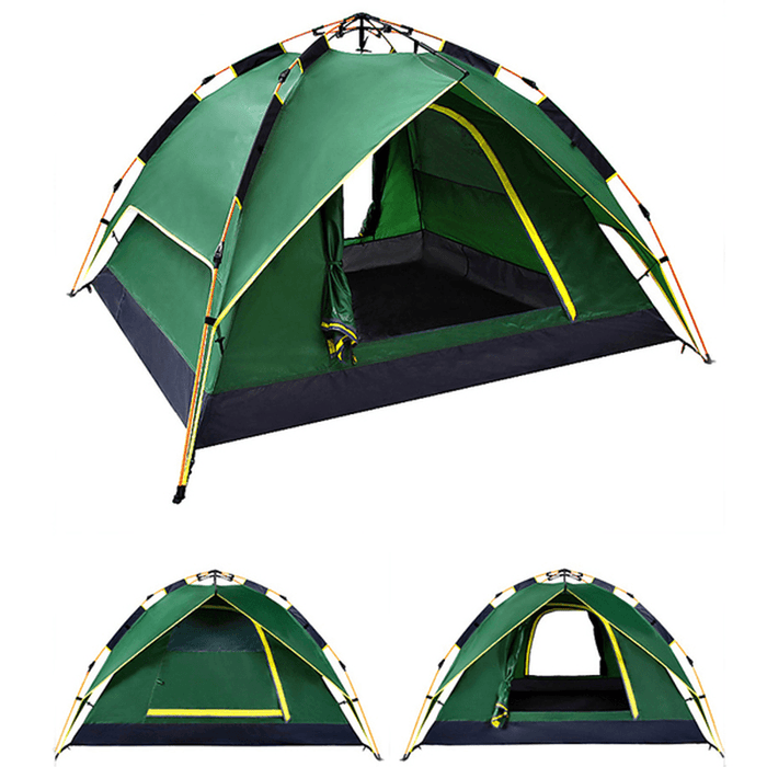 Ipree® 200 X 200 X 135Cm 3-4 Person Camping Tent Dual Layer Waterproof Windbreak Portable Outdoor Equipment