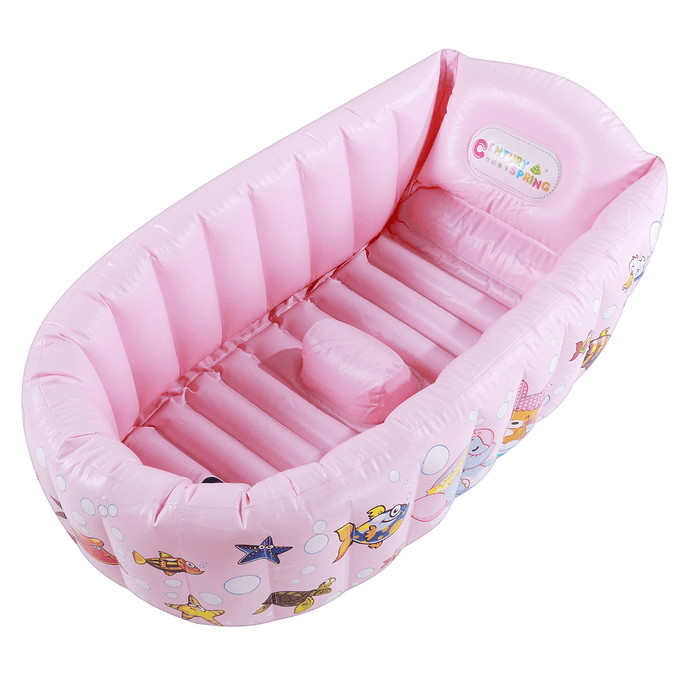 Baby Inflatable Bath Tub PVC Swimming Pool Shower Bath Folding Kids Portable Swimming Pool for 0-3 Years Old