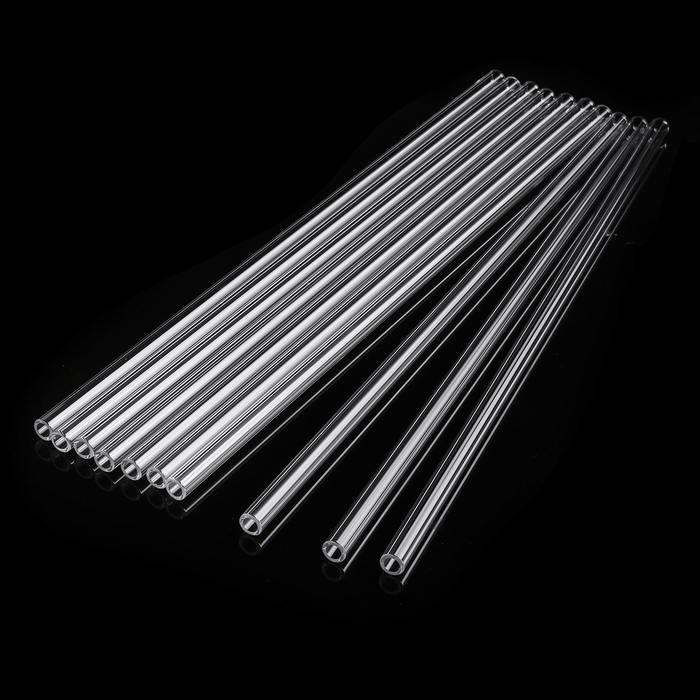 10Pcs 300X7X1Mm Length 300Mm OD 7Mm 1Mm Thick Wall Borosilicate Glass Blowing Tube Lab Factory School Home Tubes