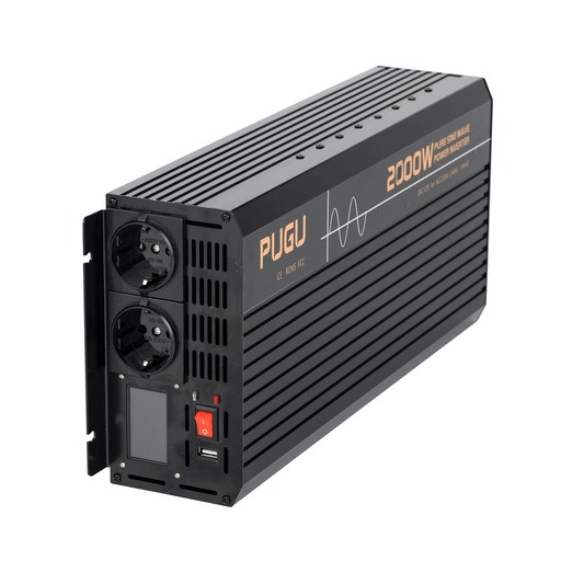 LCD 220V 50HZ Power Inverter 1600W/4000W/5000W/6000W 12V/24VDC to AC Pure Sine Wave Converter EU Socket