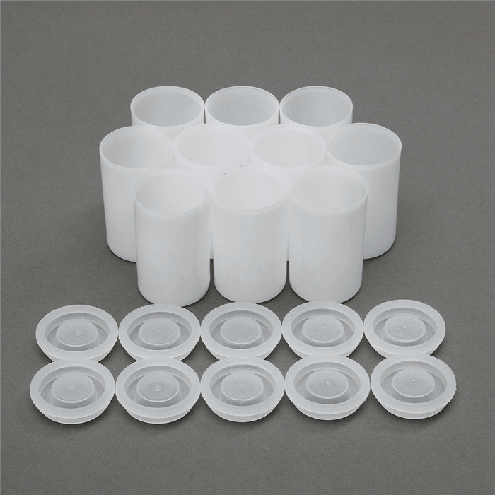 10Pcs Empty Plastic Can Paint Box Film Container Sample Cream Balm Jar Mini Cosmetic Storage Bottles Containers Pot Nail Arts 32X54Mm