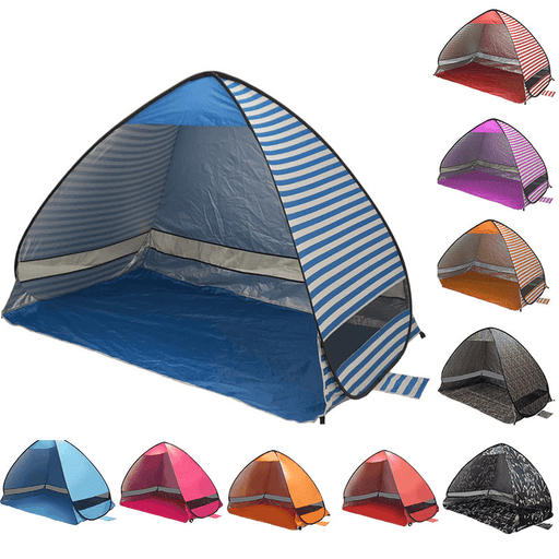 Outdoor Popup Tent Ultralight Beach Tents Shelter Uv-Protective Automatic Tent Shade