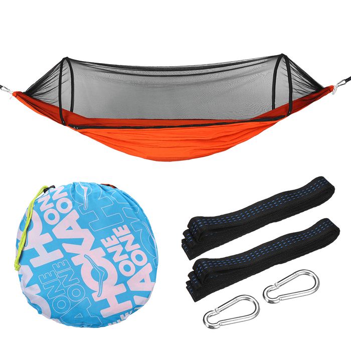 1-2 People Camping Hammock Bed Anti-Mosquito Net Hanging Swinging Folding Travel Beach