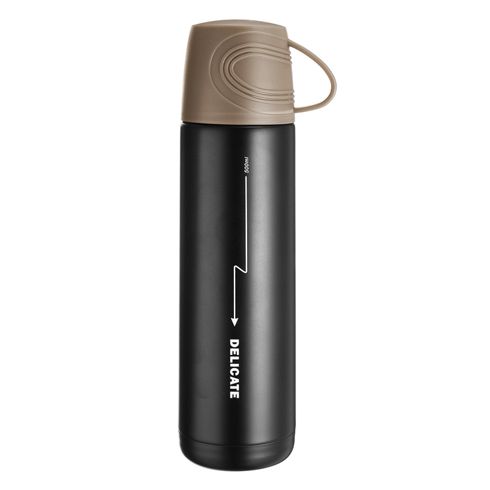 500Ml Stainless Steel Vacuum Insulation Water Bottle Thermos Cup Outdoor Sports Travel Tea Mug