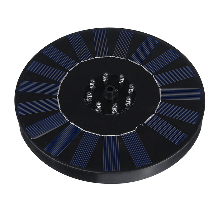 10V 180Mm LED Colors Solar Fountain 2.4W 800Mah Solar Powered Fountain Pump Solar Bird Bath Fountain for Bird Bath Pond