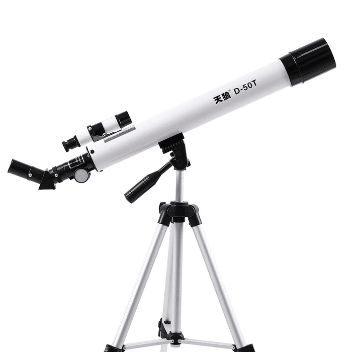 125X Refractive Astronomical Telescope with Tripod Kids 360° Surround Outdoor Monocular Children Refractive Astrophile Space Observation Tool