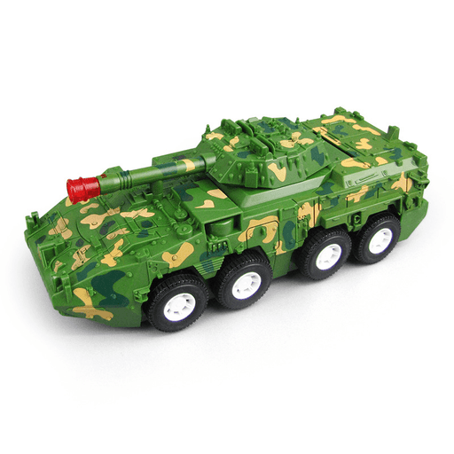 Kids Electric Toys Transforming Armored Vehicle Car with LED Light Music Sound Children Gift