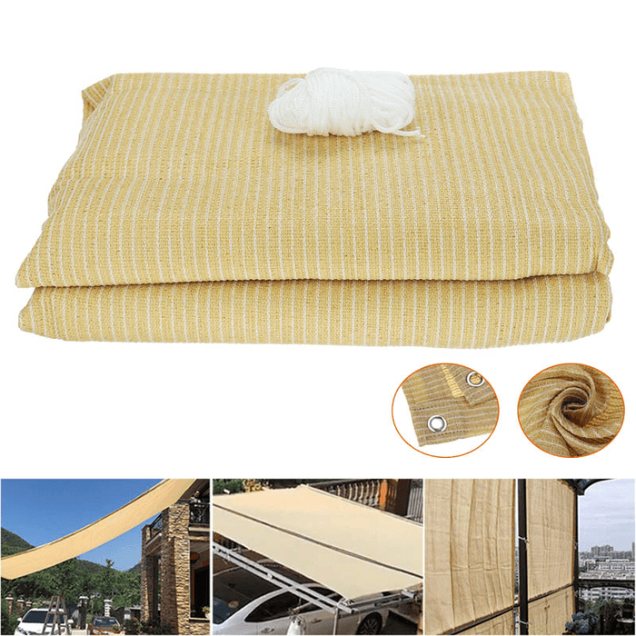 Sun Shade Net Sunscreen Waterproof Foldable Shade Coth Outdoor Top Canopy for Camping Garden Patio