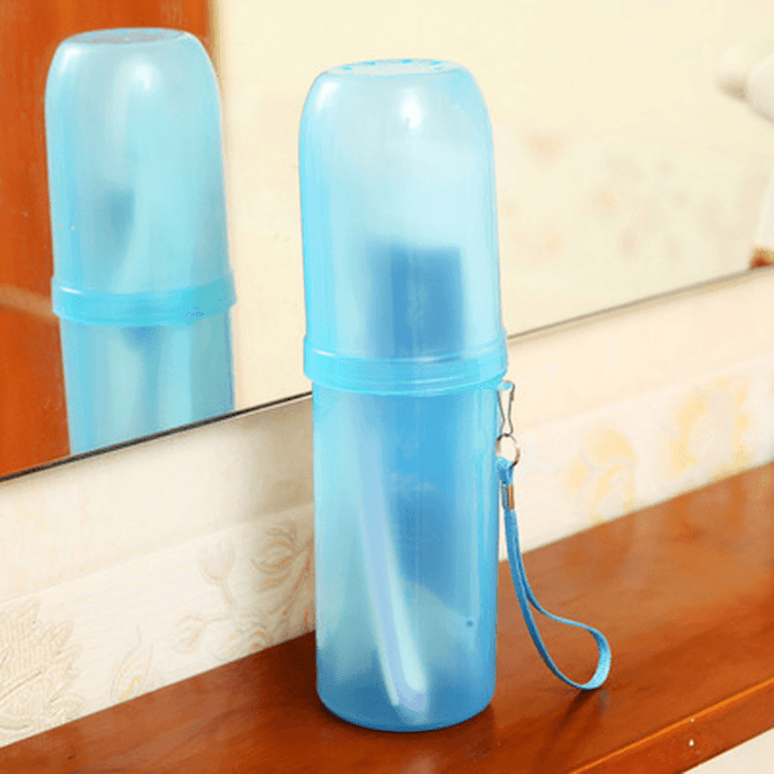 Honana Protable Outdoor Travel Toothbrush Storage Box Holder Toothpaste Towel Cup Organizer